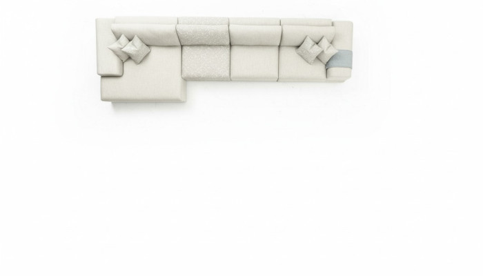 Ecksofa Wohnzimmer Möbel Modern Sofa L-Form Luxus Couch Neu Grau
