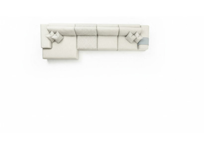 Ecksofa Wohnzimmer Möbel Modern Sofa L-Form Luxus Couch Neu Grau