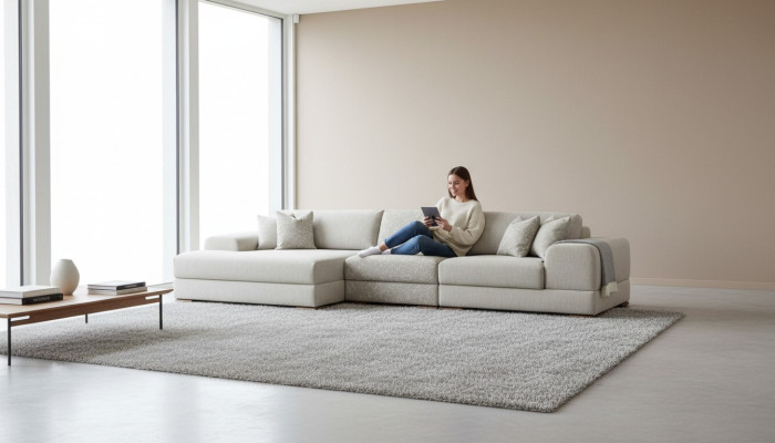 Ecksofa L Form Wohnlandschaft Luxus Grau Sofa Couch Modern Möbel