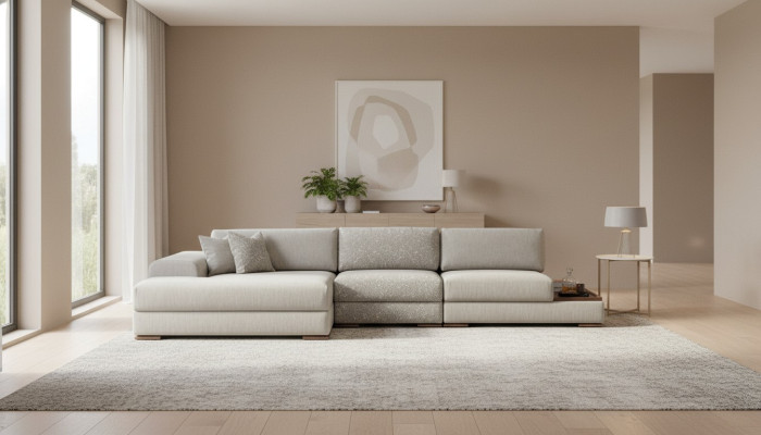 Ecksofa Sofa Couch L Form Luxus Wohnzimmer Modern Design Möbel Textil