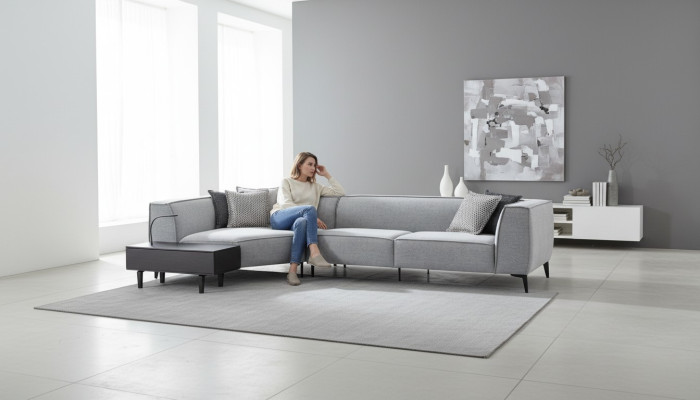 Ecksofa L Form Polster Sofa Wohnzimmer Stil Möbel Couchen Couch 340x165