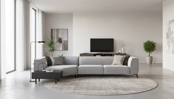 Ecksofa L Form Polster Sofa Wohnzimmer Stil Möbel Couchen Couch 340x165