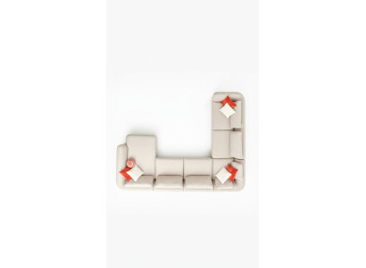 Eckcouch Möbel Polster Sofa Couchen Wohnzimmer Wohnlandschaft Stoff