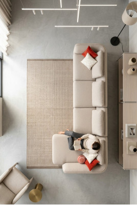 Ecksofa Wohnzimmer Couch Polstersofa Modern Design L-Form 420x170cm