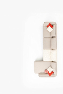 Ecksofa L-form Modern Wohnzimmer Polstersofa Luxus Möbel 420x170cm