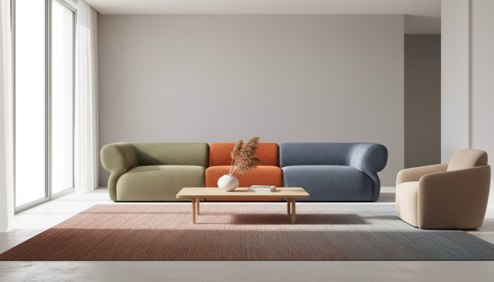 Sofa 5 Sitzer Wohnzimmer Polstersofa Modern Stil Sofas Couch Neu