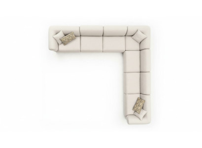 Sofa L-Form Polster Couch Wohnzimmer Modern Möbel 405x405cm Sofas Ecksofa