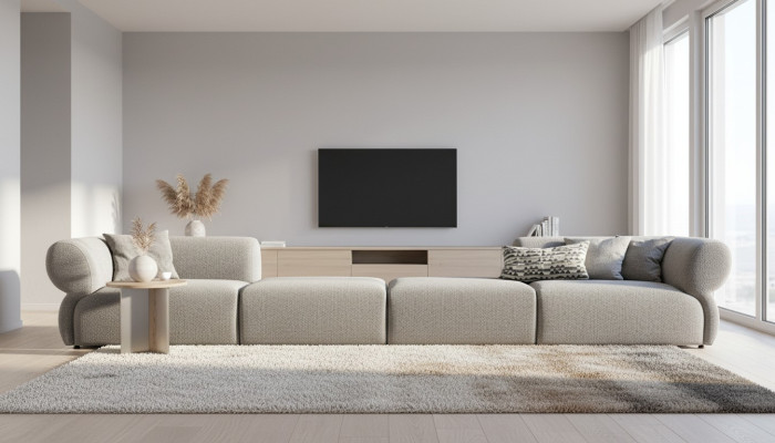 Italienische Möbel big Sofa Couch 6 Sitzer Italienische xxl Couchen Sofas Textil
