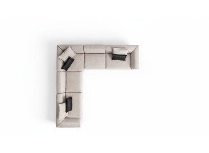 Taupe Ecksofa Ecksofagarnitur Kompakte Sofaecke Textilmöbel Sitzecke Sofa