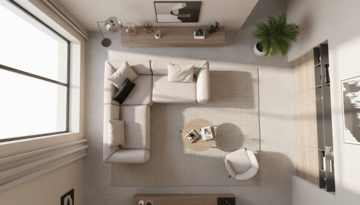 Ecksofa Beige L-Form Wohnlandschaft Eckcouch Sofa Moderne Couch