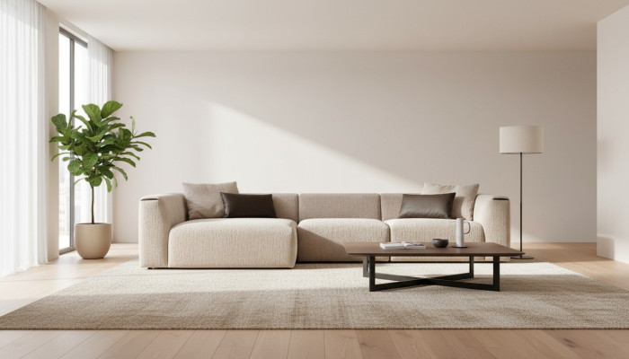 Moderne Beige Eckwohnlandschaft Luxus Ecksofa Polstercouchen Modern Neu