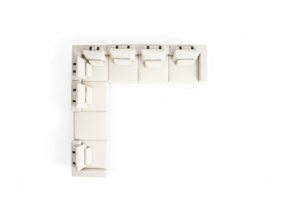 Sofa L-Form Luxus Polstersofa Wohnzimmer Textil Neu Möbel Moderne Couch