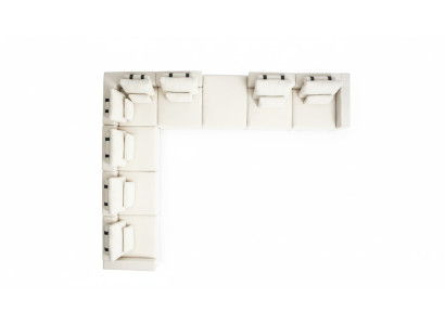 Ecksofa L-Form Luxus Sofa Couch Wohnzimmersofas Eckcouch Polstersofa