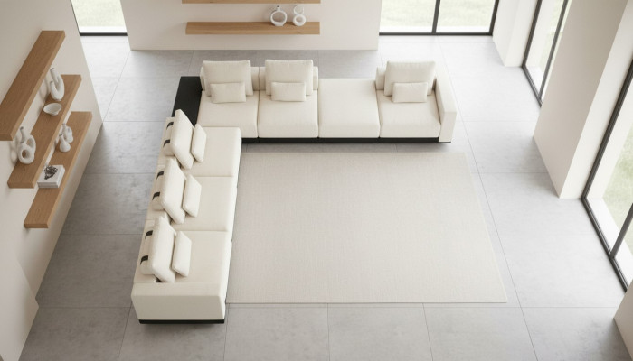 Ecksofa L-Form Wohnlandschaft Polster Textil Couch Sofa Set Luxus Möbel