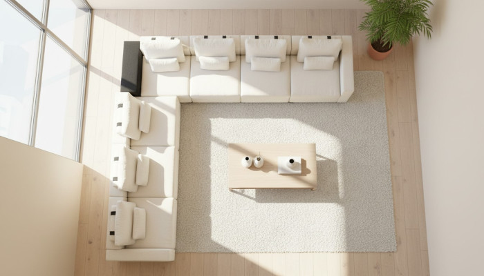 Stoffsofa Ecksofa L-Form Couch Polstermöbel Relaxsofa Großes Sofa