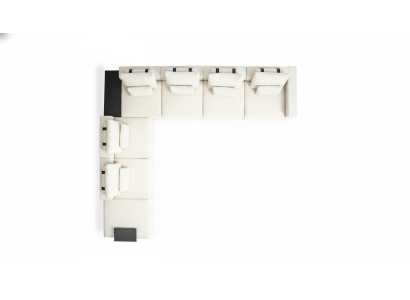 Luxus Wohnzimmerecke Wohnlandschaft Stoff Sofa Couchen Modern