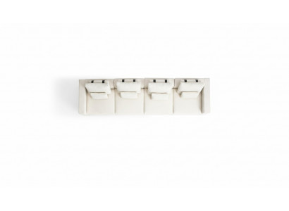 Weißer Sechssitzer Luxus Textil Sofas Wohnzimmer Moderne Sitzgruppe