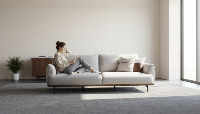 Luxus Designer Dreisitzer Textilmöbel Wohnzimmer Polstersofas Neu