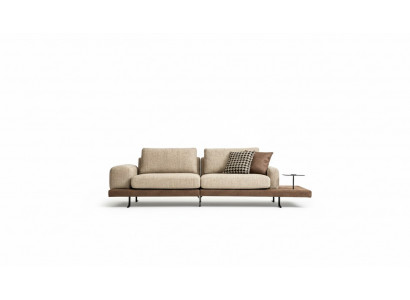 Viersitzer Ablagefläche Wohnzimmer Polstersofa Textil Couch Moderner Stil
