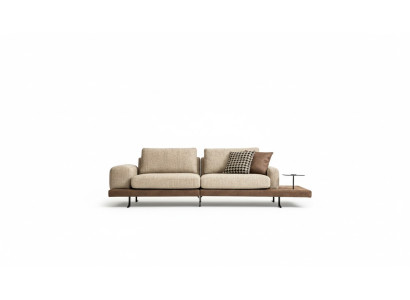 Viersitzer Ablagefläche Wohnzimmer Polstersofa Textil Couch Moderner Stil