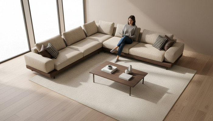 Ecksofa Wohnzimmer Sofa L-Form Neu Couch Modern Polstersofa Textil