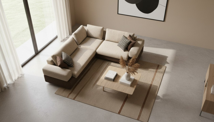 Modernes Ecksofa L-Form Wohnzimmermöbel Eckcouch Sofas Textil Möbel Neu