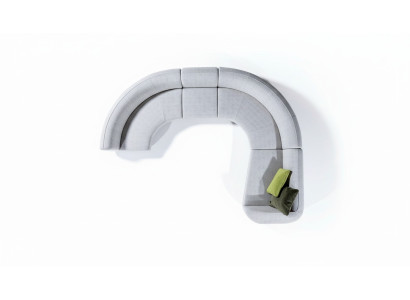 Halbrundes U-Form Sofa Ecksofa Wohnlandschaft Möbel Designer Eckcouchen