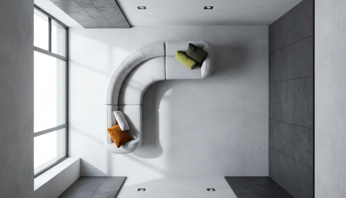 Textilsofa Moderne L-Förmige Couch Wohnzimmer Designer Sofas