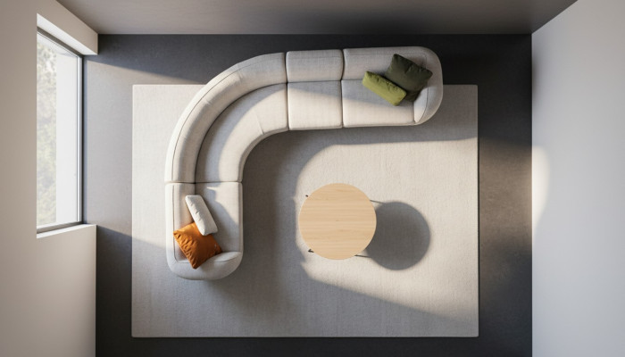 Graue Lounge Sitzgruppe Designer Sitzgruppe Polstermöbel Sofas Couch