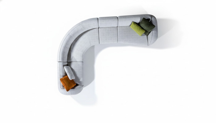 Eckcouchgarnitur Modernes Designer L-Form Sofa Couch Wohnzimmermöbel