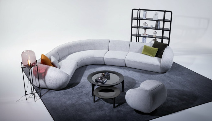 Graue Ecksofagarnitur Wohnzimmer Polstersofa Luxus Ecksofagruppe Sofa