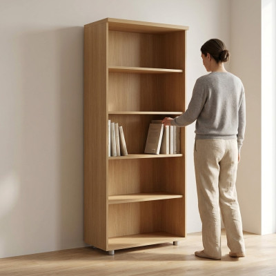 Arbeitszimmer Aktenschrank Braun Schrank Büro Regal Möbel Schrank