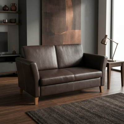 Schwarzer Arbeitszimmer Zweisitzer Möbel Couch Office Sitzer Sofa