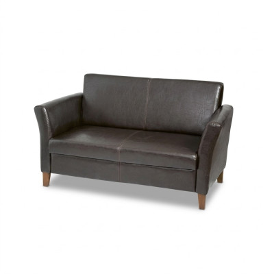 Schwarzer Arbeitszimmer Zweisitzer Möbel Couch Office Sitzer Sofa