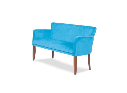Blauer Textil Zweisitzer Arbeitszimmer Couch Moderne Büromöbel Office