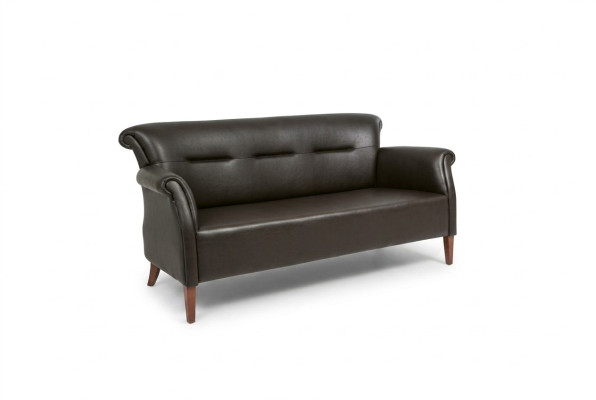 Moderner Schwarzer Dreisitzer Arbeitszimmer Sofas Büromöbelgarnitur