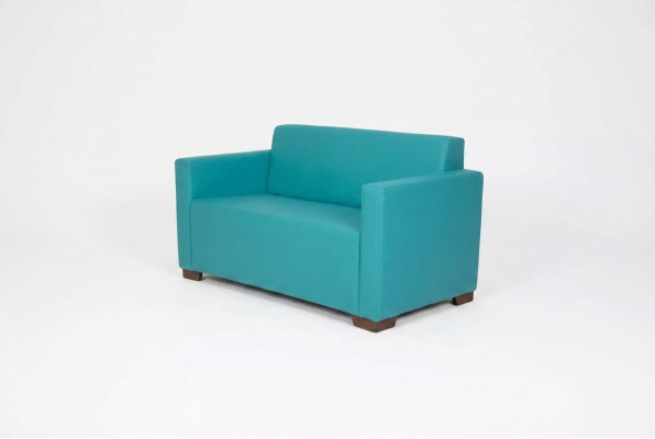 Türkis Zweisitzer Polstermöbel Arbeitszimmer Modernes Sofa Luxus Couch
