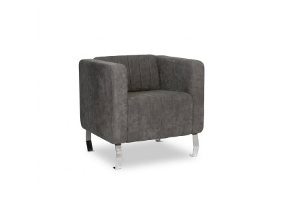 Grau Sessel Modern Design Möbel Arbeitszimmer Neu Büro Textil