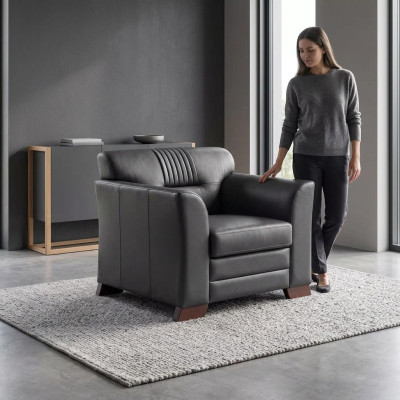 Modern Sessel Büromöbel Arbeitzimmer Polstersessel Textil Möbel Office