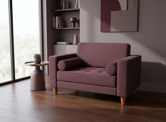 Lila Designer Sessel Büromöbel Einrichtungs Set Polstersessel Office