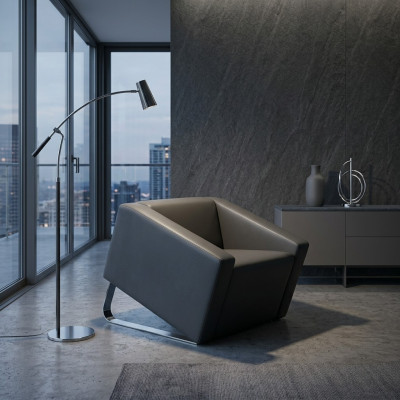 Sessel Arbeitszimmer Modernes Sitz Büro Möbel Textil Design Neu