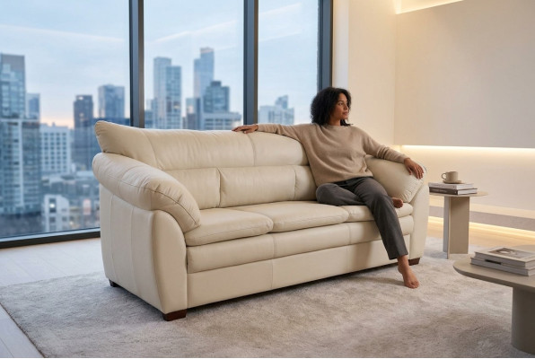 Weißer Luxus Dreisitzer Arbeitszimmermöbel Moderne Dreisitzer Couch