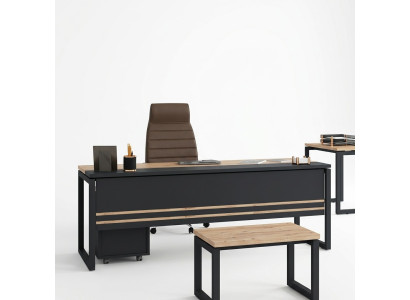 Büromöbel Schreibtisch Arbeitszimmer Braun Tisch Neu Design Tische