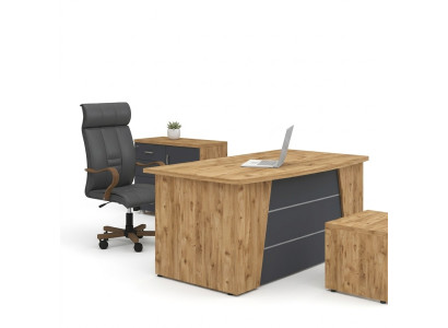 Schreibtisch Büro Möbel Arbeitszimmer Holz Computertisch Office Tisch