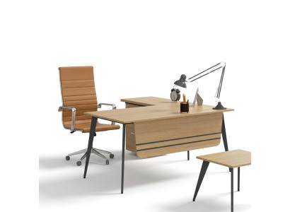 Büro Holzmöbel Eckschreibtisch Designer Arbeitstisch Office Tisch