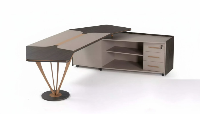 Eckschreibtisch Büromöbel Arbeitszimmer Luxus Möbel Modern Tisch Neu