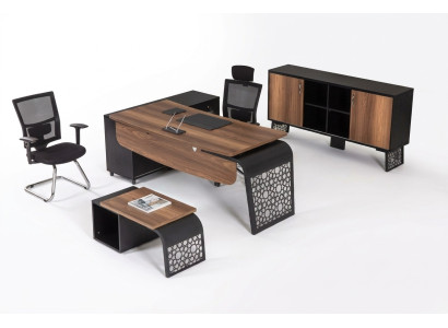 Büro Eckschreibtisch Tische Chefmöbel Designer Büroeinrichtung Tisch
