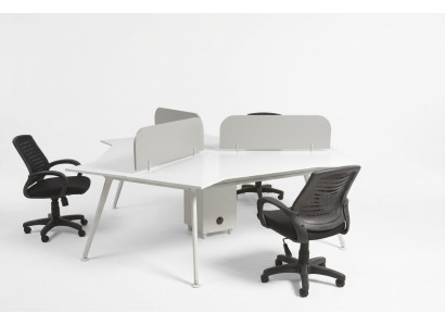 Arbeitszimmer Einrichtung Counter Team Schreibtisch Computertisch Designer Möbel