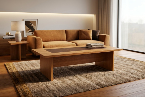 Bürotisch Konferenztisch Braun Einrichtung Design Besprechungstisch 240x120