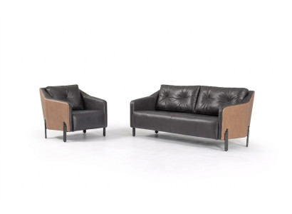 Sessel Arbeitszimmer Sitz Moderner Design Büro Polstersessel Textil Möbel